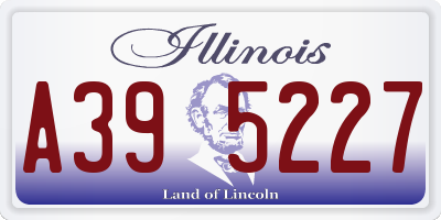 IL license plate A395227