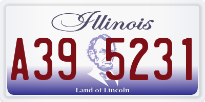IL license plate A395231