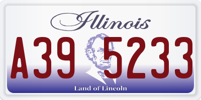 IL license plate A395233
