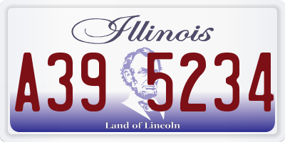 IL license plate A395234