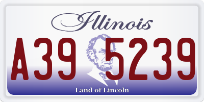 IL license plate A395239