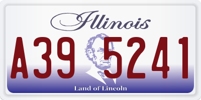 IL license plate A395241