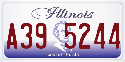 IL license plate A395244