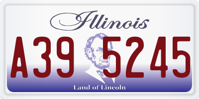 IL license plate A395245