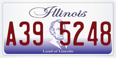 IL license plate A395248