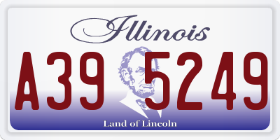 IL license plate A395249