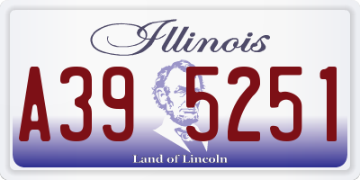 IL license plate A395251