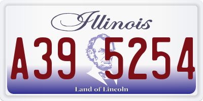 IL license plate A395254