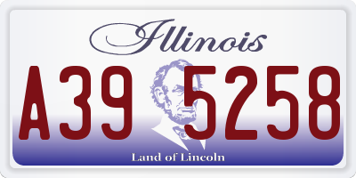 IL license plate A395258