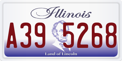 IL license plate A395268