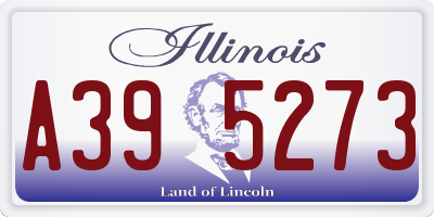 IL license plate A395273