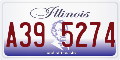 IL license plate A395274