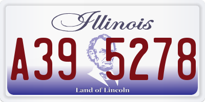IL license plate A395278