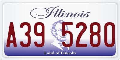 IL license plate A395280