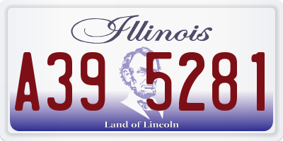 IL license plate A395281