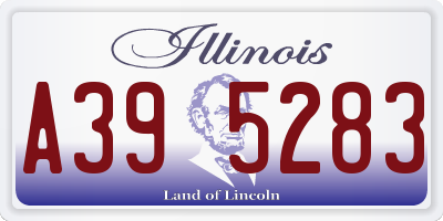 IL license plate A395283
