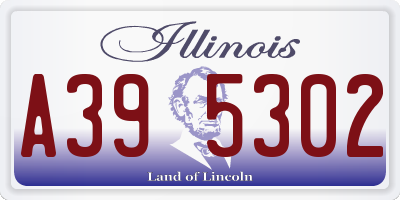 IL license plate A395302