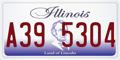 IL license plate A395304