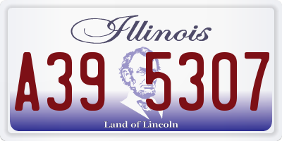IL license plate A395307