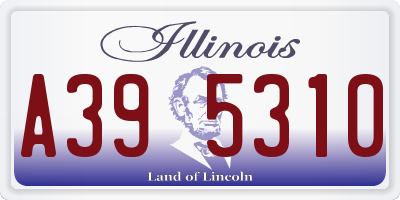 IL license plate A395310