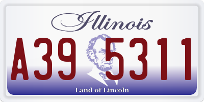 IL license plate A395311
