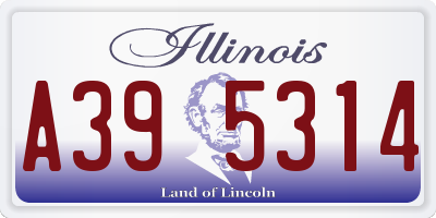 IL license plate A395314