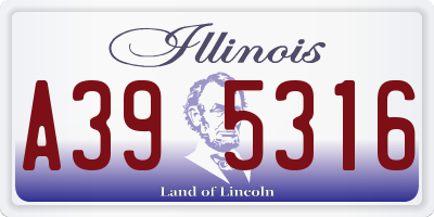 IL license plate A395316