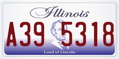 IL license plate A395318