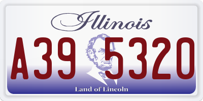 IL license plate A395320