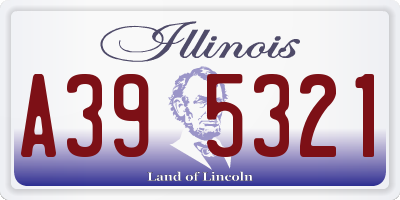 IL license plate A395321