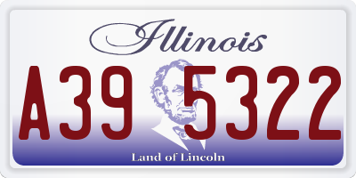 IL license plate A395322