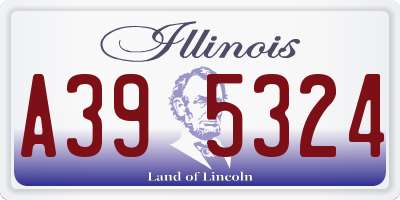 IL license plate A395324