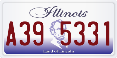 IL license plate A395331