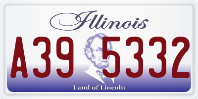 IL license plate A395332