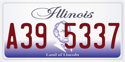 IL license plate A395337