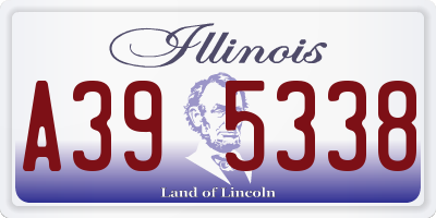 IL license plate A395338