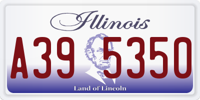 IL license plate A395350