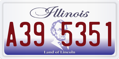 IL license plate A395351