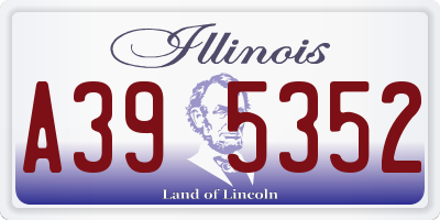 IL license plate A395352