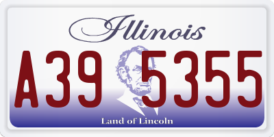 IL license plate A395355