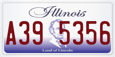 IL license plate A395356