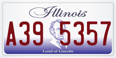 IL license plate A395357