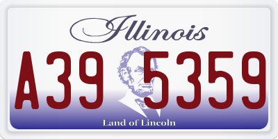 IL license plate A395359