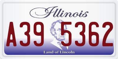 IL license plate A395362
