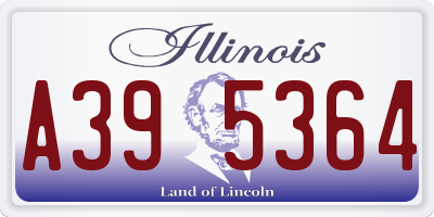 IL license plate A395364