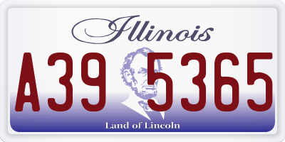 IL license plate A395365