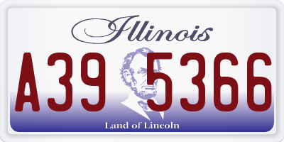 IL license plate A395366