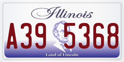 IL license plate A395368