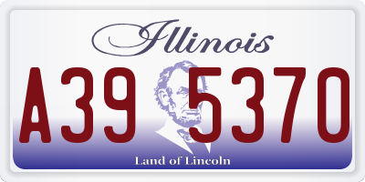 IL license plate A395370