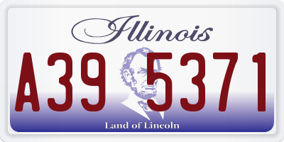 IL license plate A395371